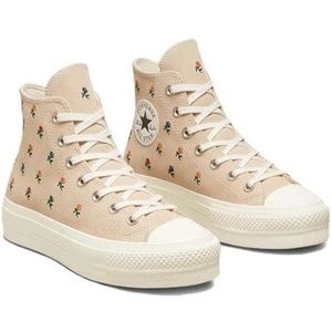 Chuck Taylor All Star Lift Platform High Embroidered Roses